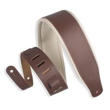 Ремень для гитары LEVY'S M26PD-BRN_CRM Amped Leather Series (Brown)