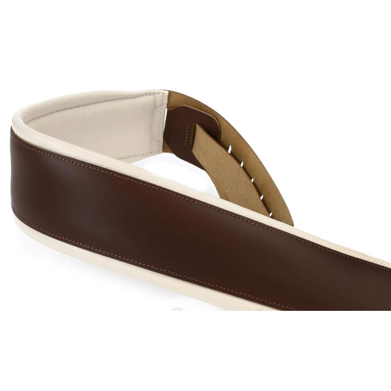 Ремень для гитары LEVY'S M26PD-BRN_CRM Amped Leather Series (Brown)