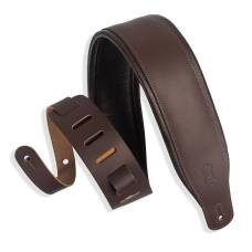 Ремень для гитары LEVY'S M26PD-DBR_DBR Amped Leather Series (Dark Brown)