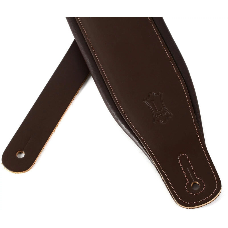 Ремінь для гітари LEVY'S M26PD-DBR_DBR Amped Leather Series (Dark Brown)