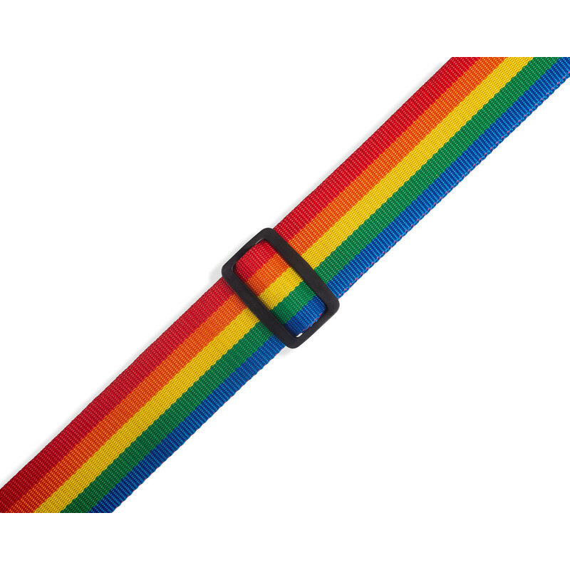 Ремень для гитары LEVY'S M8POLY-RNB Single Tone Solid Colored Poly Series (Rainbow)
