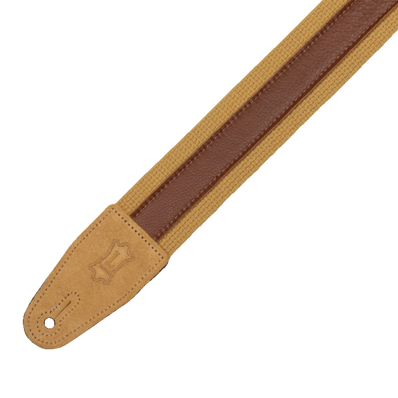 Ремень для гитары LEVY'S MC2CG-TAN-TAN Cotton Combo Series (Tan/Tan)