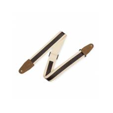 Ремень для гитары Levy's MC2CG-NAT-DBR Cotton Combo Series (Natural/Dark Brown)