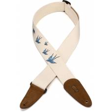 Ремень для гитары Levy's MC8U-006 Nature Cotton Series (Blue Bird)