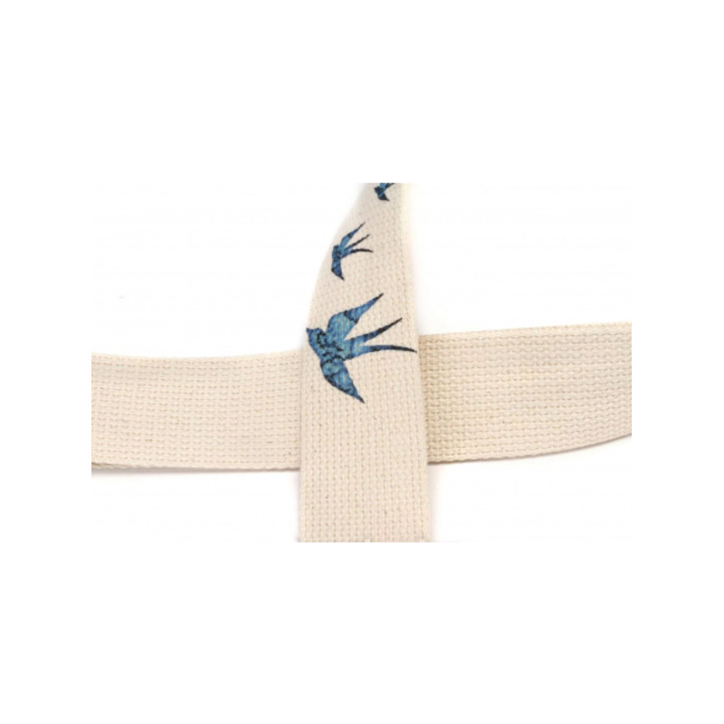 Ремень для гитары Levy's MC8U-006 Nature Cotton Series (Blue Bird)