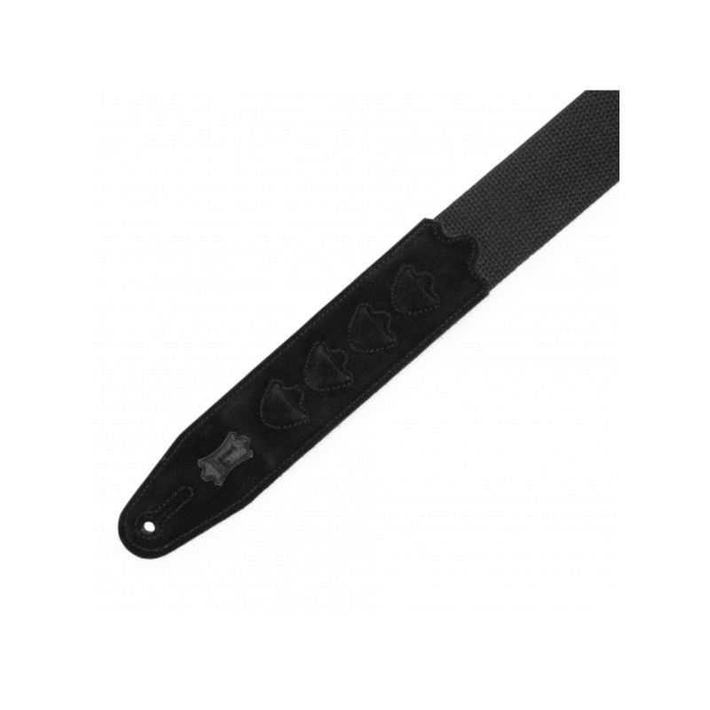 Ремень для гитары Levy's MC2PH-BLK PickPocket Cotton Series (Black)