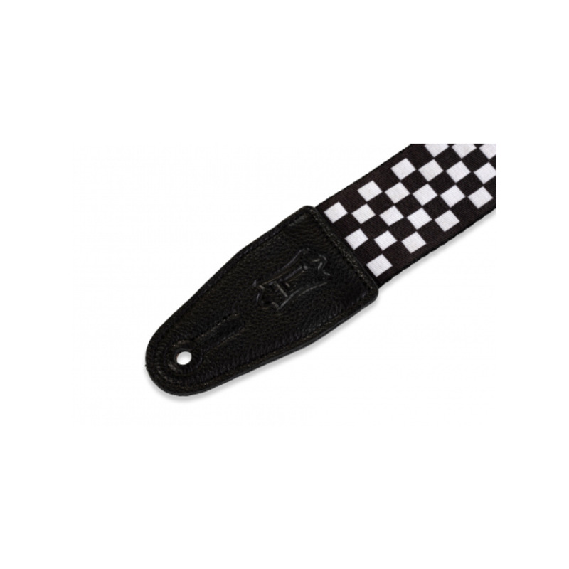 Ремень для гитары Levy's MP-28 Graphic Waves Series (Checkerboard)