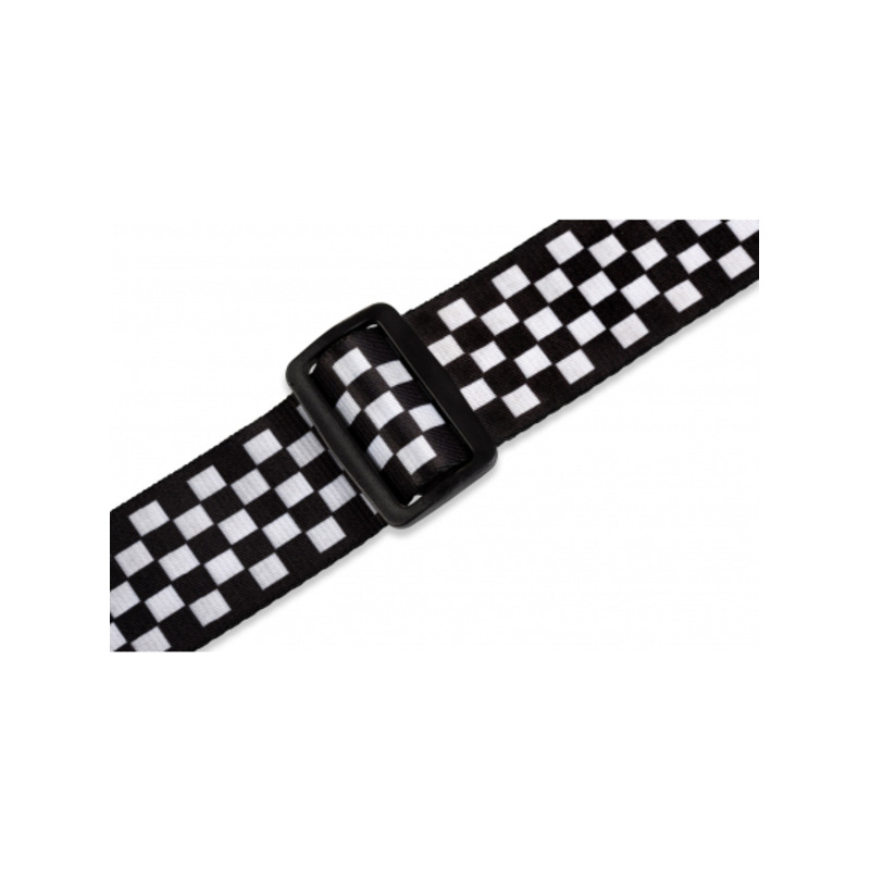 Ремень для гитары Levy's MP-28 Graphic Waves Series (Checkerboard)