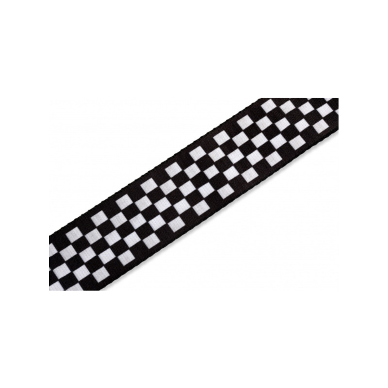 Ремень для гитары Levy's MP-28 Graphic Waves Series (Checkerboard)