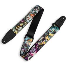 Ремень для гитары LEVY'S MP2TAT-003 Tattoo Series (New School)