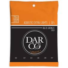 Струны для акустической гитары Martin D510 Darco 80/20 Bronze Extra Light 10/47