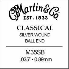 Струна Martin M35SB Silver Wound 5th Ball End .035