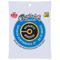 Струни для акустичної гітари Martin MA190 80/20 Bronze Light 12 Strings 12/54