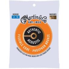 Струны для акустической гитары Martin MA550FX Flexible Core Phosphor Bronze Medium 13/56