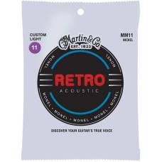 Струны для акустической гитары Martin MM11 Retro Custom Light 11/52
