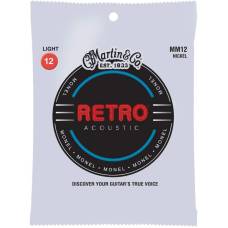 Струны для акустической гитары Martin MM12 Retro Light 12/54