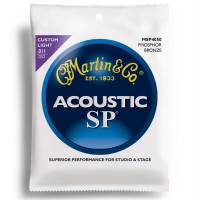Струни для акустичної гітари Martin MSP4050 SP 92/8 Phosphor Bronze Custom Light 11/52