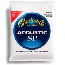 Струны для акустической гитары Martin MSP4100 SP 92/8 Phosphor Bronze Light 12/54