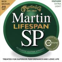 Струни для акустичної гітари Martin MSP6000 SP Lifespan 80/20 Bronze Extra Light 10/47