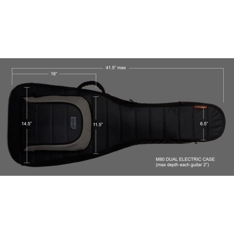 Чохол для електрогітари MONO M80-2G-BLK DUAL