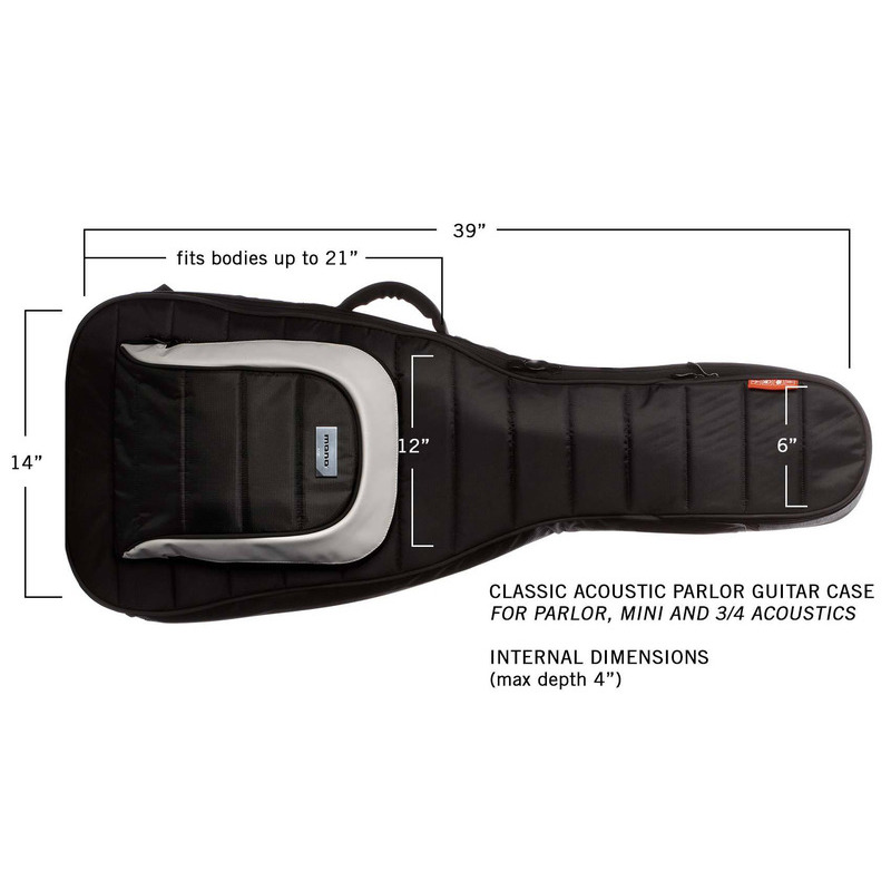 Чохол для акустичної/класичної гітари MONO M80-AP-BLK Parlor Guitar Case