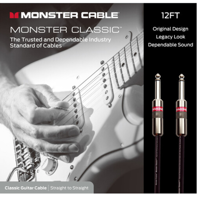 Інструментальний кабель Monster CLAS-I-12WW Jack-Jack 3,6м.