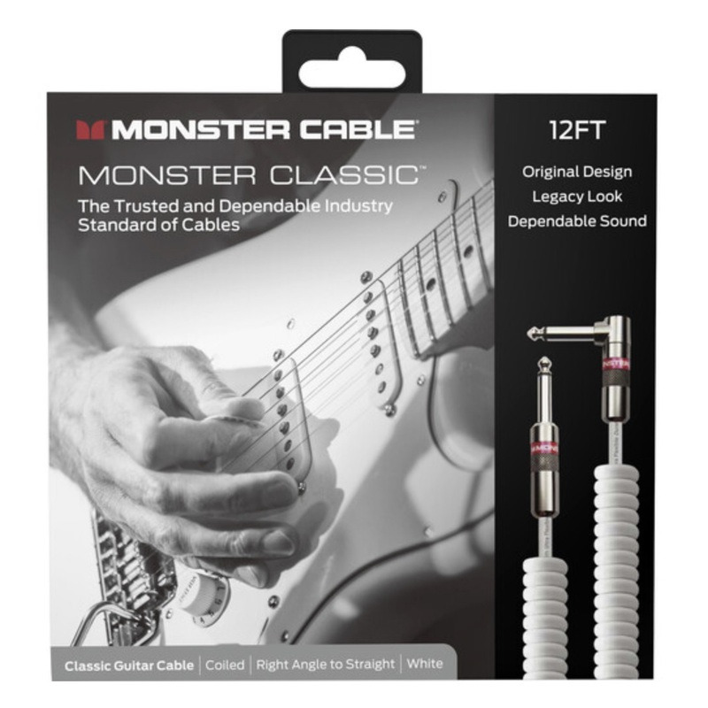 Інструментальний кабель Monster CLAS-I-21ACWHWW Prolink Classic Series Right-Angle 3.6 м.