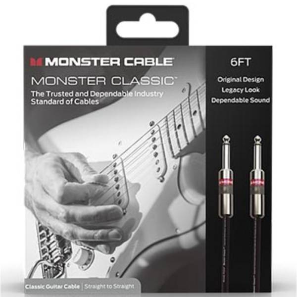 Кабель инструментальный Monster CLAS-I-6WW Jack-Jack 1.8м.