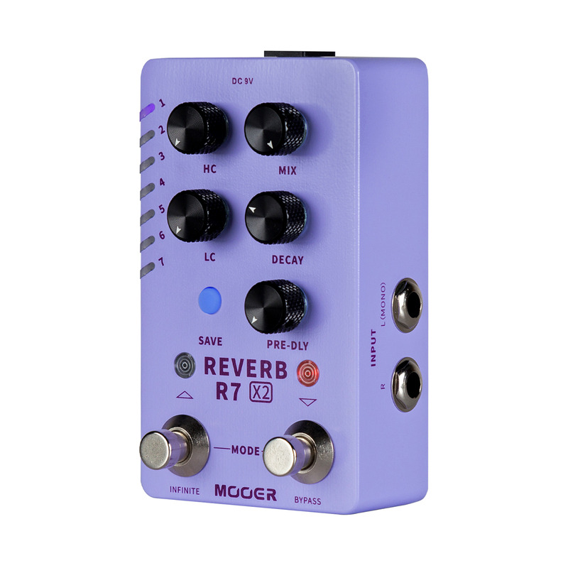 Педаль эффектов MOOER R7 X2 Reverb