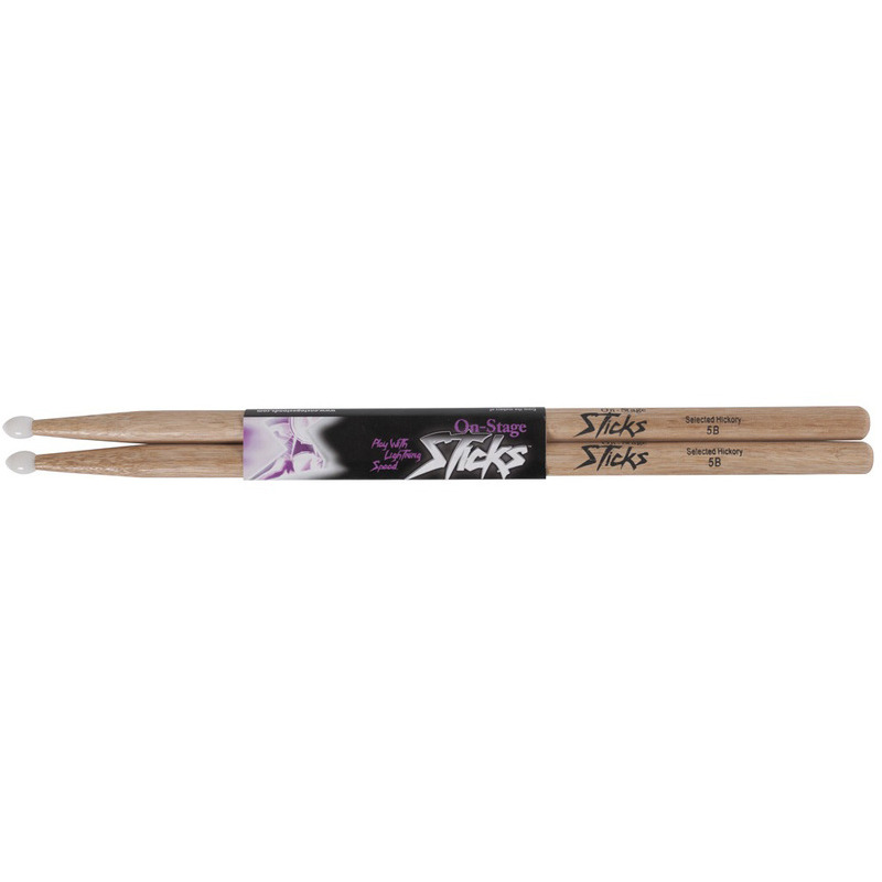 Барабанные палочки On-Stage HN5B Hickory Drum Sticks
