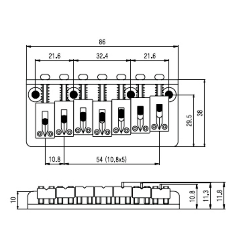 Бридж PAXPHIL BN071 (Chrome)