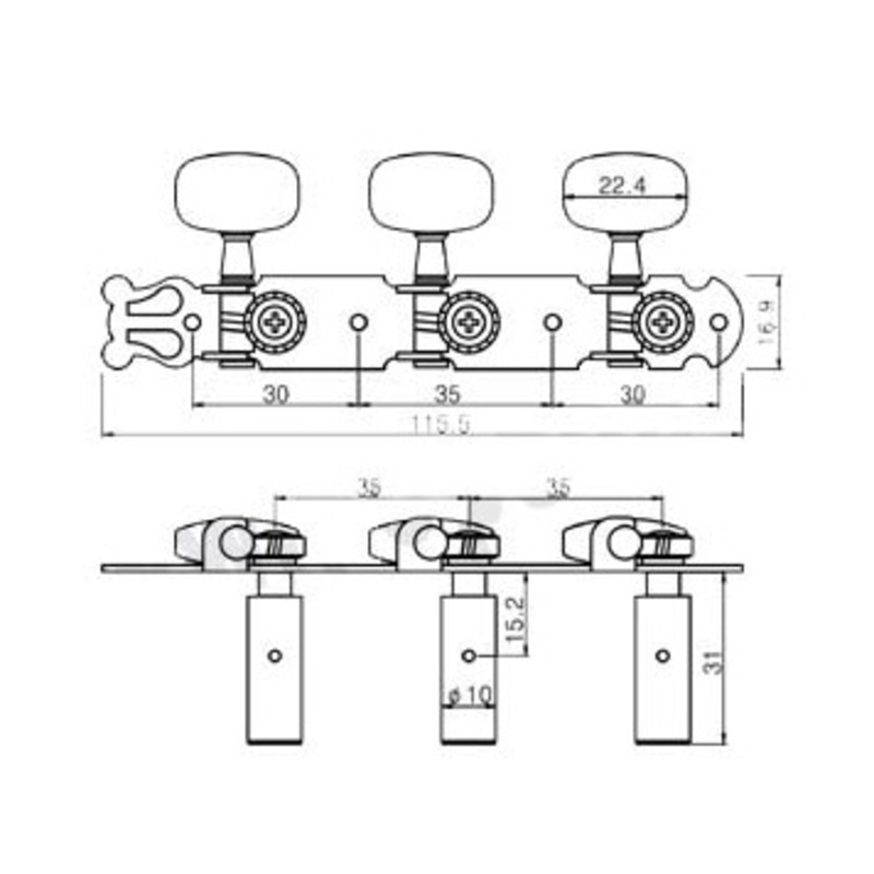 Колки PAXPHIL JC78 NI (6 шт.)