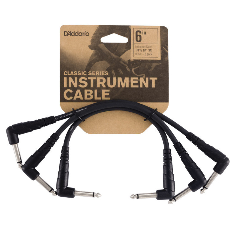 Кабель инструментальный D'ADDARIO PW-CGTP-305 Classic Series Patch Cable (3-pack)