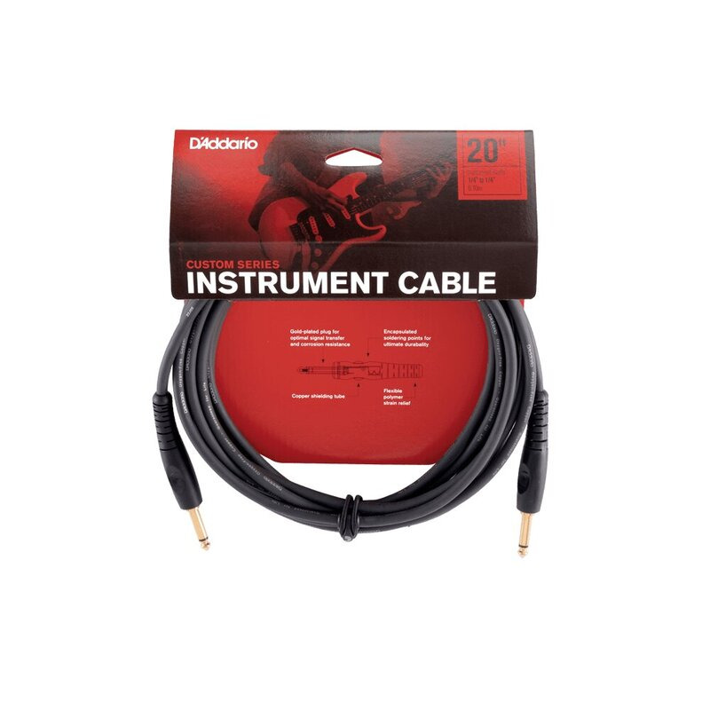 Інструментальний кабель D'ADDARIO PW-G-20 Custom Series Instrument Cable (6m)