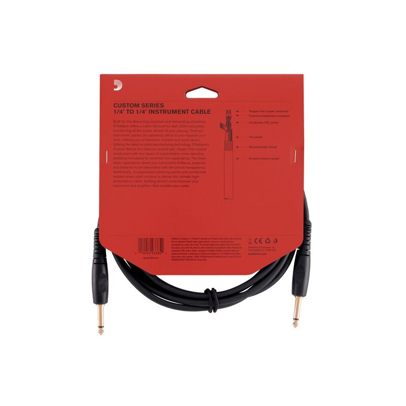Інструментальний кабель D'ADDARIO PW-G-20 Custom Series Instrument Cable (6m)