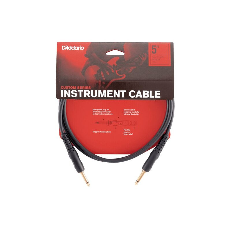 Кабель инструментальный D'ADDARIO PW-G-05 Custom Series Instrument Cable (1.5m)