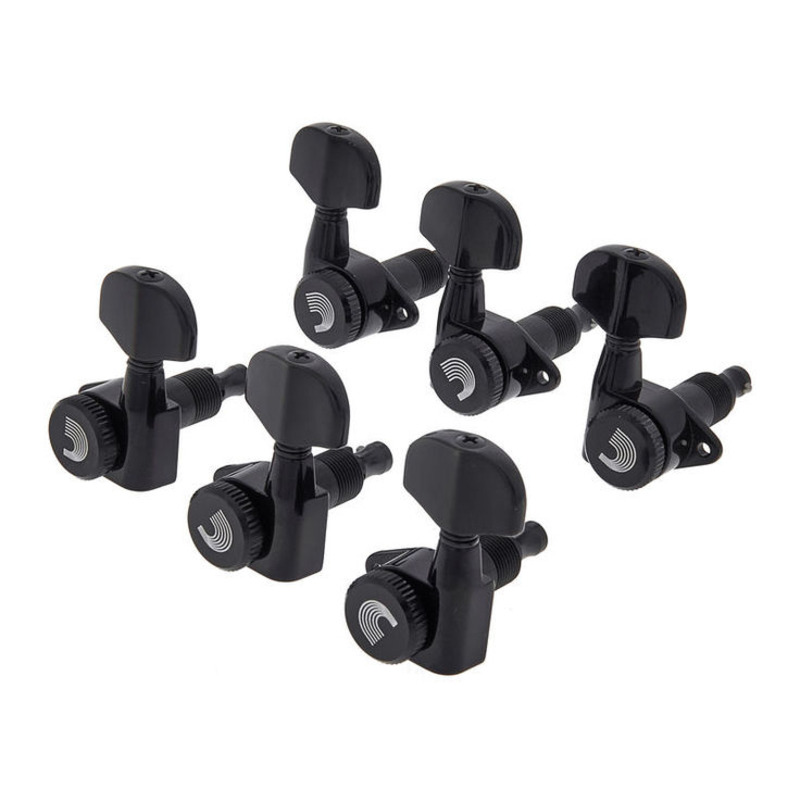 Колки D'ADDARIO PWAT-332L AUTO-TRIM TUNING MACHINES (3 Per side, Black) (6 шт.)