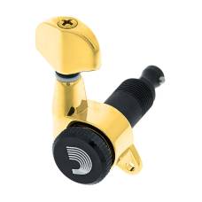 Колки D'ADDARIO PWAT-6R3 AUTO-TRIM TUNING MACHINES (6 in-line, Gold)