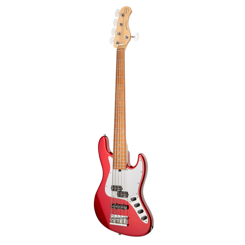 Бас-гітара SADOWSKY MetroExpress 21-Fret Hybrid P/J Bass, Morado, 5-String (Candy Apple Red Metallic)