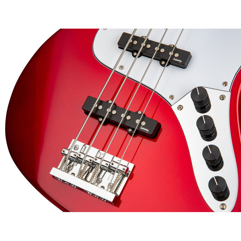 Бас-гітара SADOWSKY MetroExpress 21-Fret Vintage J/J Bass, Maple, 4-String (Candy Apple Red Metallic)