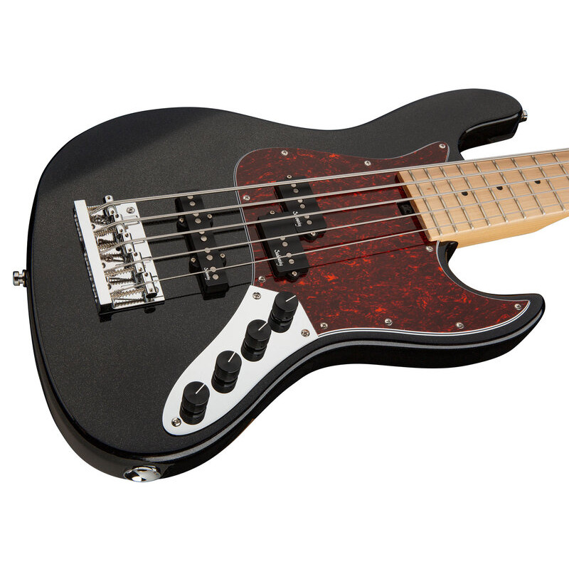 Бас-гитара SADOWSKY MetroExpress 21-Fret Hybrid P/J Bass, Maple, 5-String (Solid Black High Polish)