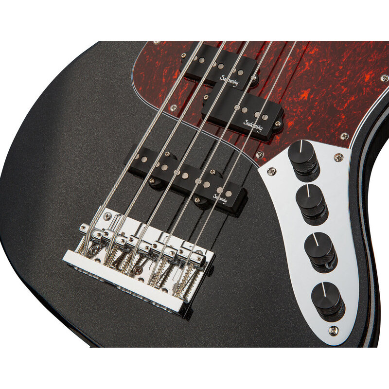 Бас-гитара SADOWSKY MetroExpress 21-Fret Hybrid P/J Bass, Maple, 5-String (Solid Black High Polish)