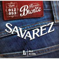 Струни для акустичної гітари Savarez A130L Bronze Light 12/53