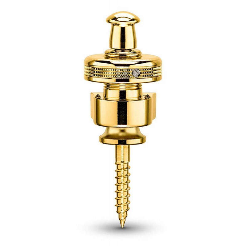 Стреплоки для ременя Schaller 447 Security Locks Gold Chrome