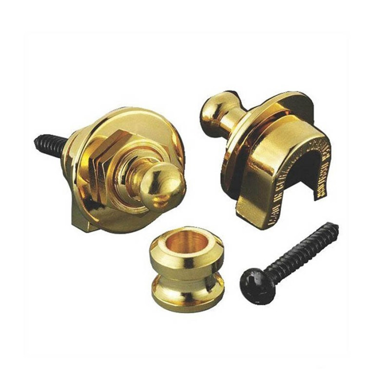 Стреплоки для ременя Schaller 447 Security Locks Gold Chrome