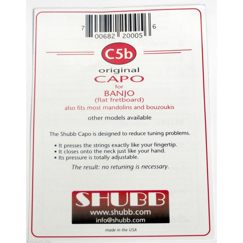 Каподастр Shubb C5b Original Capo