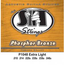 Струны для акустической гитары SIT P1048 Extra Light Phosphor Bronze 10/48