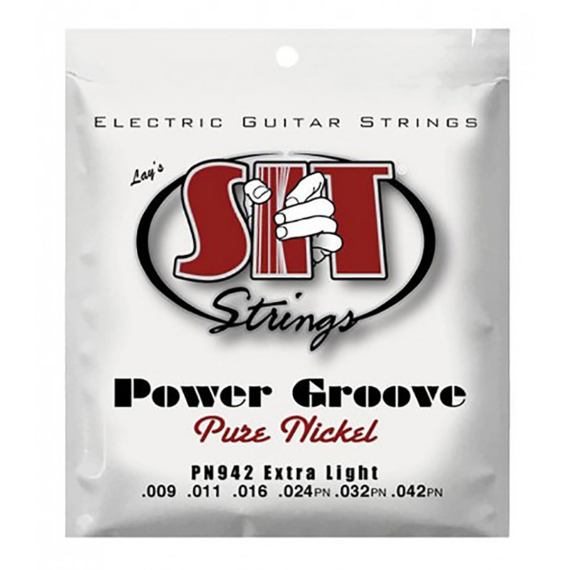 Струни для електрогітари SIT PN942 Extra Light Pure Nickel Wound 9/42