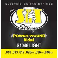 Струны для электрогитары SIT S1046 Light Power Wound Nickel 10/46