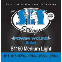 Струны для электрогитары SIT S1150 Medium Light Power Wound Nickel 11/50
